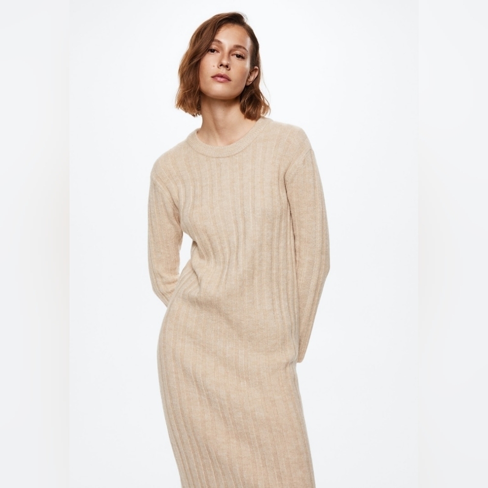 Mango [10] Ribbed midi  dress